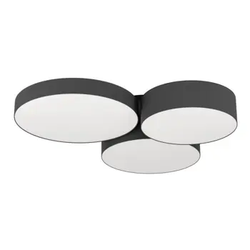 PLAFONJERA 3xLED 3X7,5W, RGB+BIJELA, CRNO/BIJELA BARBANO-Z