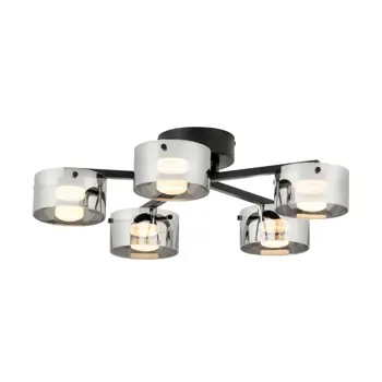 STROPNA/5, LED 5X7,2W, DIMABILNA, PROM 655, CRNA/STAKLO CRNO PROZIRNO COPILLOS