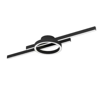 STROPNA LAMPA LED 23,5W, RGB-BIJELA, SA DALJINSKIM, CRNO/BIJELA, AMANDOLO