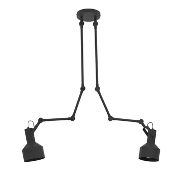 STROPNA LAMPA 2xE27 POKRETNA, CRNA TAKELEY