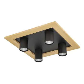 STROP/REFLEKTOR 4xGU10, 4X4,5W, DRVO/CRNA VALCASOTTO