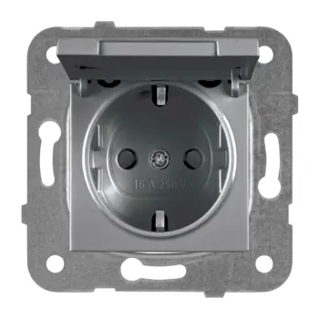 ŠUKO UTIČNICA S POKLOPCEM PANASONIC ANTRACIT BEZ OKVIRA