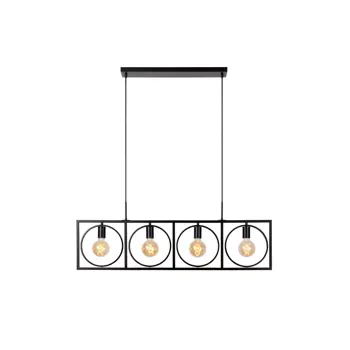 SUUS VISILICA CRNA 4xE27 40W Metal