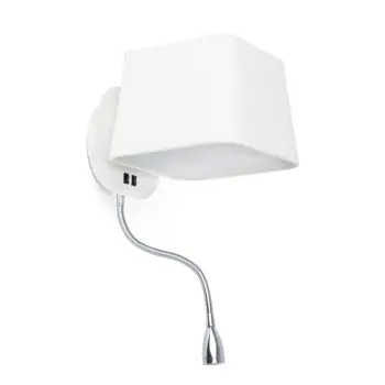 SWEET WHITE ZIDNA SVJETILJKA  WITH LED READER 1 X E27 60W