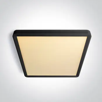 TANKA ČETVRTASTA CRNA LED PLAFONJERA 24W CCT UGR19 230V
