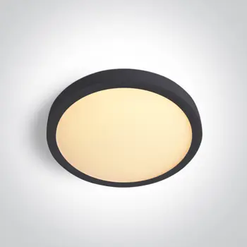 TANKA OKRUGLA CRNA LED PLAFONJERA 12W CCT UGR19 230V