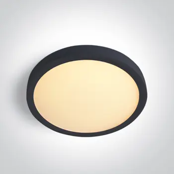 TANKA OKRUGLA CRNA LED PLAFONJERA 18W CCT UGR19 230V