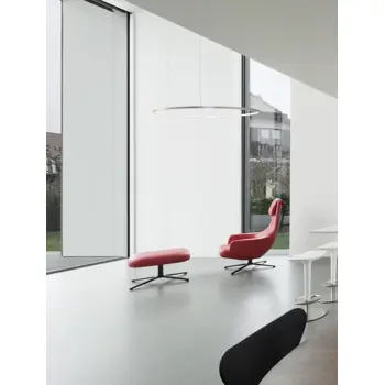 TARQUIN VISILICA LED 59W/3000K/2144lm/DIMM/IP20/BRUŠENO SREBRO