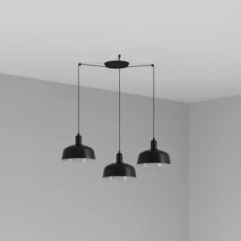 TATAWIN VISILICA  SHADE M BLACK 1xE27 3L