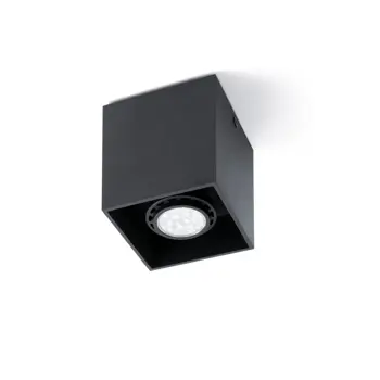 TECTO BLACK CEILING LAMP 1 X GU10