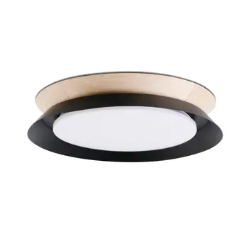 TENDER CEILING LAMP BLACK/WOOD LED 24W 3000K