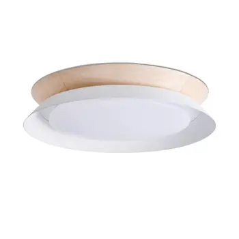 TENDER CEILING LAMP WHITE/WOOD LED 24W 3000K