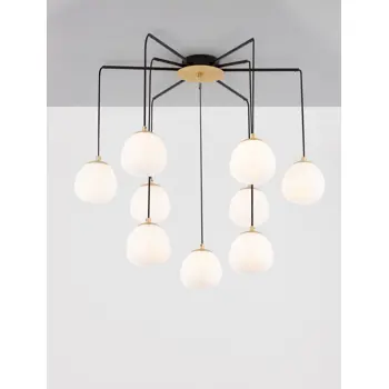 THE EGG VISLICA G9 /IP20/ZLATNA & MATT CRNA