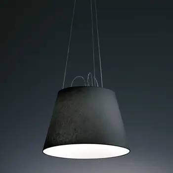 TOLOMEO MEGA VISILICA E27/220V CRNA SA SJENILOM 420mm 0782030A + 0772030A