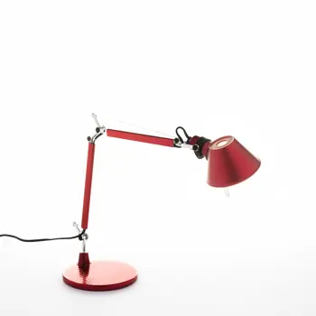 TOLOMEO MICRO STOLNA SVJETILJKA CRVENA E14 ARTEMIDE SA POSTOLJEM
