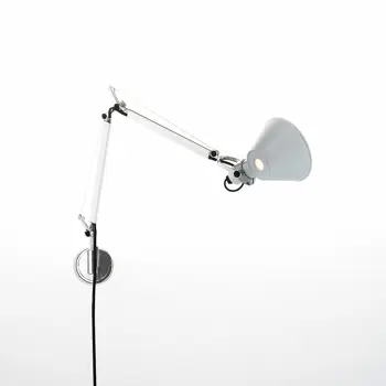 TOLOMEO MICRO ZIDNA LAMPA S NOSAČEM KOMPLET ALUMINIJ E14 A010900 + A025150