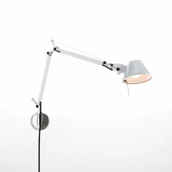 TOLOMEO MICRO ZIDNA LAMPA S NOSAČEM KOMPLET BIJELA E14 0010920A + A025150