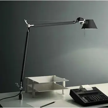TOLOMEO STOLNA SVJETILJKA S FIKSNIM NOSAČEM 1xE27/230V CRNA A004430+A004200