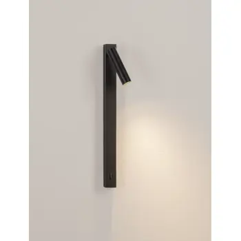 TONDO ZIDNI REFLEKTOR CRNI LED 3W 220-240V 165lm IP20 3000K