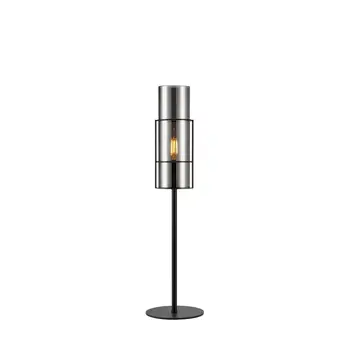 TORCIA STOLNA LAMPA 50CM BLACK/SMOKE E14