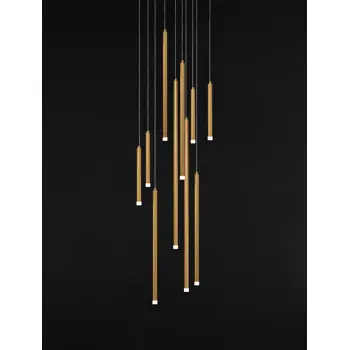 TRIMLE VISILICA LED 26W/3000K/1861lm/DIMM/IP20/BRUŠENA ZLATNA