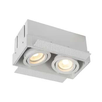 TRIMLESS UGRADBENA LAMPA BIJELA 2xGU10 50W Alumin