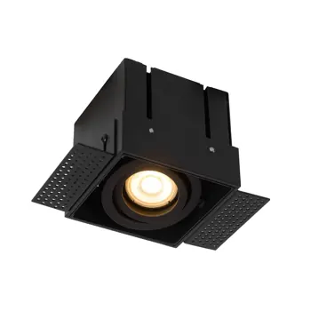 TRIMLESS UGRADBENA LAMPA CRNA 1xGU10 50W Alumin