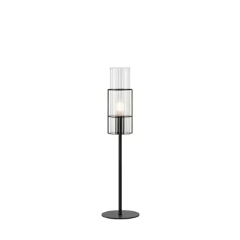 TUBO STOLNA LAMPA 50CM BLACK/CLEAR E14