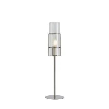 TUBO STOLNA LAMPA 50CM SATIN NICKEL/CLEAR E14