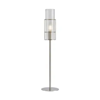 TUBO STOLNA LAMPA 65CM SATIN NICKEL/CLEAR E14