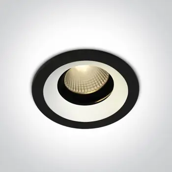 UGRADBENA SVJETILJKA LED/12W/3000K/940lm/60°/240V CRNA + 050086 PRSTEN