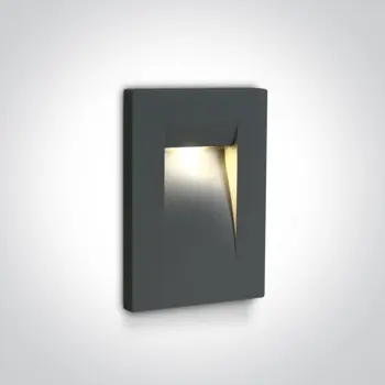 UGRADBENA SVJETILJKA LED/3,6W/3000K/100lm/53°/240V IP65 ANTRACIT