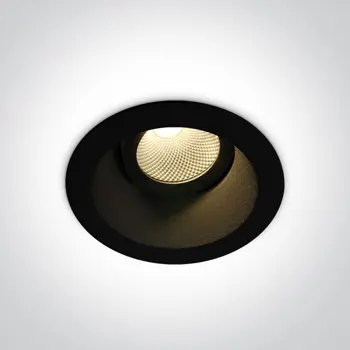 UGRADBENA SVJETILJKA LED/7W/3000K/560lm/60°/230V IP20 CRNA