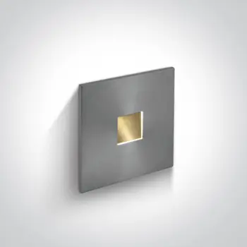 UGRADBENA ZIDNA SVJETILJKA LED 1W/3000K/40lm/60°/350mA IP54 SIVA