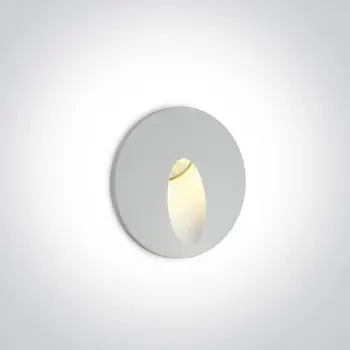 UGRADBENA ZIDNA SVJETILJKA LED/3W/FI.62mm/D.50mm/IP54+DRIVER BIJELA