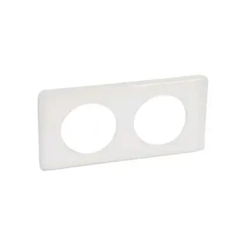 UKRASNI OKVIR 2-STRUKI STAKLENO BIJELO