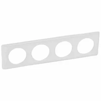 UKRASNI OKVIR 8M - 4-STRUKI STAKLENO BIJELO