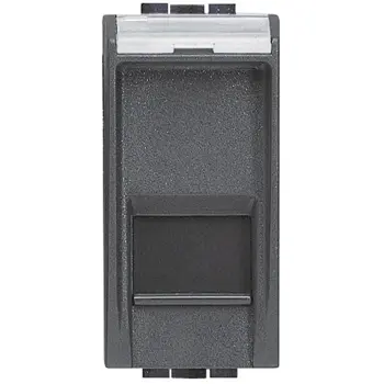 UTIČNICA MREŽNA 1M RJ45 CAT.6 UTP ANTHRACITE