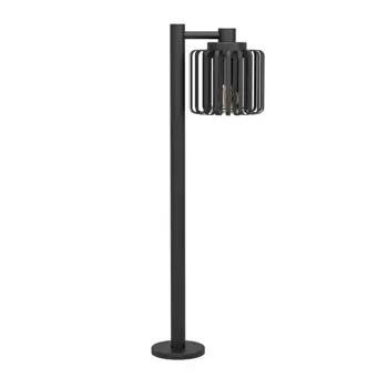 VANJSKA STAJAĆA LAMPA 1xE27 V-845, IP65, CRNA/PROZIRNA SELINUS