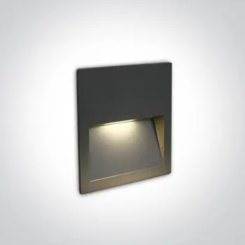 VANJSKA UGRADBENA ZIDNA LED SVJETILJKA ANTRACIT 3W CCT IP65 DARK LIGHT 230V