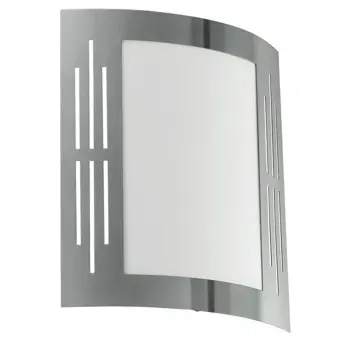 VANJSKA ZIDNA LAMPA 1xE27 INOX CITY