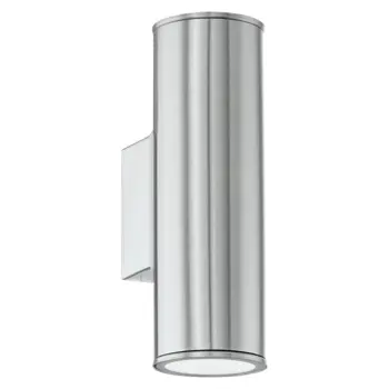 VANJSKA ZIDNA LAMPA 2xLED GU10, 2X3W, INOX RIGA