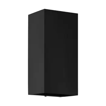 VANJSKA ZIDNA LAMPA 2xLED GU10, 2X5W, RGB, DIMABILNA, IP55,CRNA, EREMITANA-Z