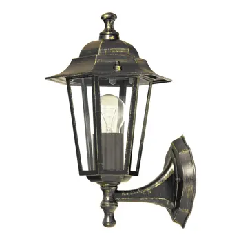 VELENCE VANJSKA ZIDNA SVJETILJKA  E27 1X MAX 60/ANTIK ZLATO/IP43