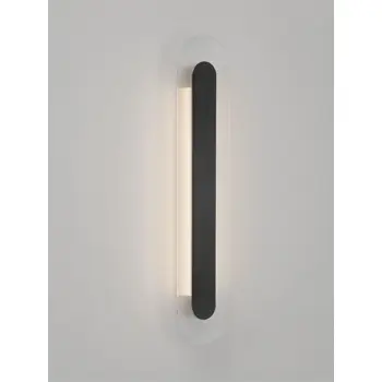 VETRIO ZIDNA LED SVJETILJKA CRNA/STAKLO 16W IP20 3000K