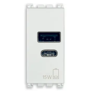 VIMAR ARKÉ A+C-USB PRIKLJUČNICA 5V 2.4A 1M BIJELA
