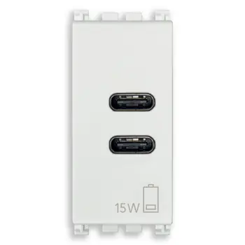 VIMAR ARKÉ C+C-USB PRIKLJUČNICA 15W 3A 5V 1MJ BIJELA