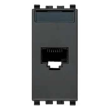 VIMAR EIKON PRIKLJ. RJ45 CAT5 6A LAN (RJ45) ANTRACIT