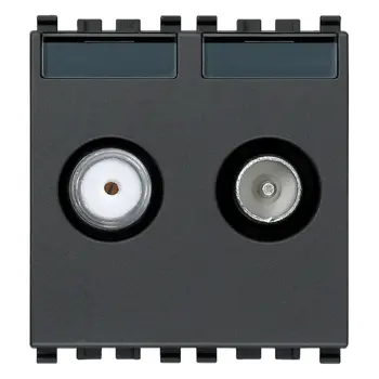 VIMAR EIKON TV-RD-SAT JEDNOS.2 IZLAZA 2M TV/SAT ANTRACIT