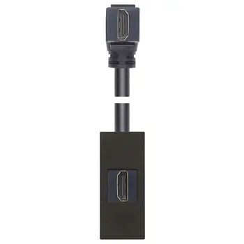 VIMAR LINEA HDMI PRIKLJUČNICA 90Â° CRNA